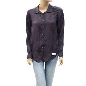 Odd Molly Anthropologie Buttondown Shirt Top Printed Long Sleeve S-1 NEW 259549